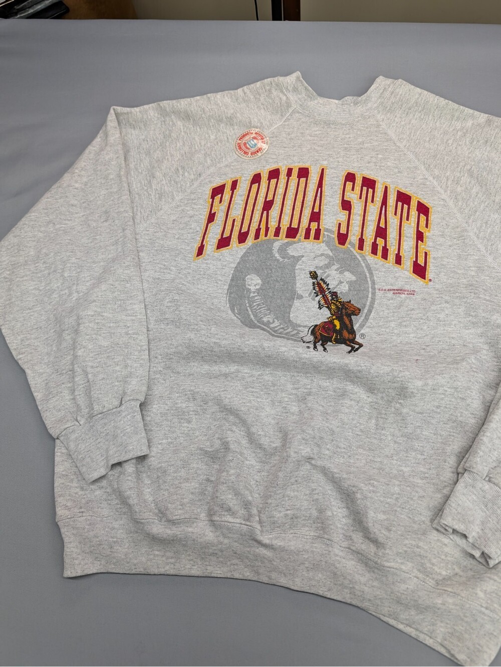 Florida State Seminoles Sweatshirt Tultex 2xl Gray USA